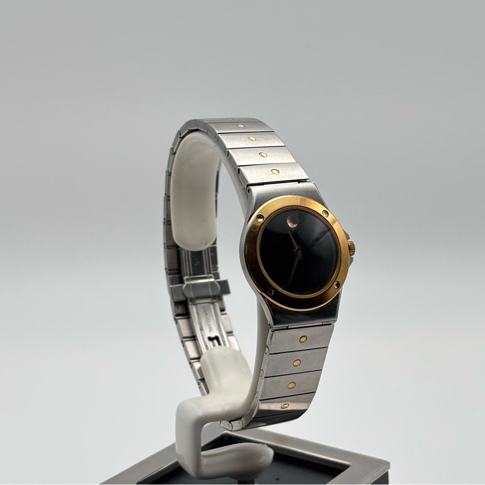 Vintage Movado Museum Two-Tone Quartz Watch | Swiss Made | 1980s - Picture 3 of 11